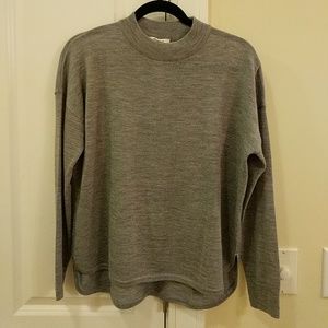 Madewell gray mockneck sweater